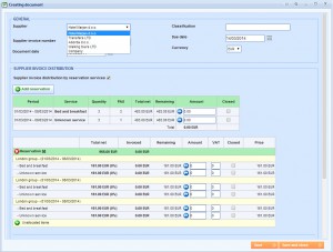 2014-3-10 - Creating a Supplier Invoice of a group reservation window 3
